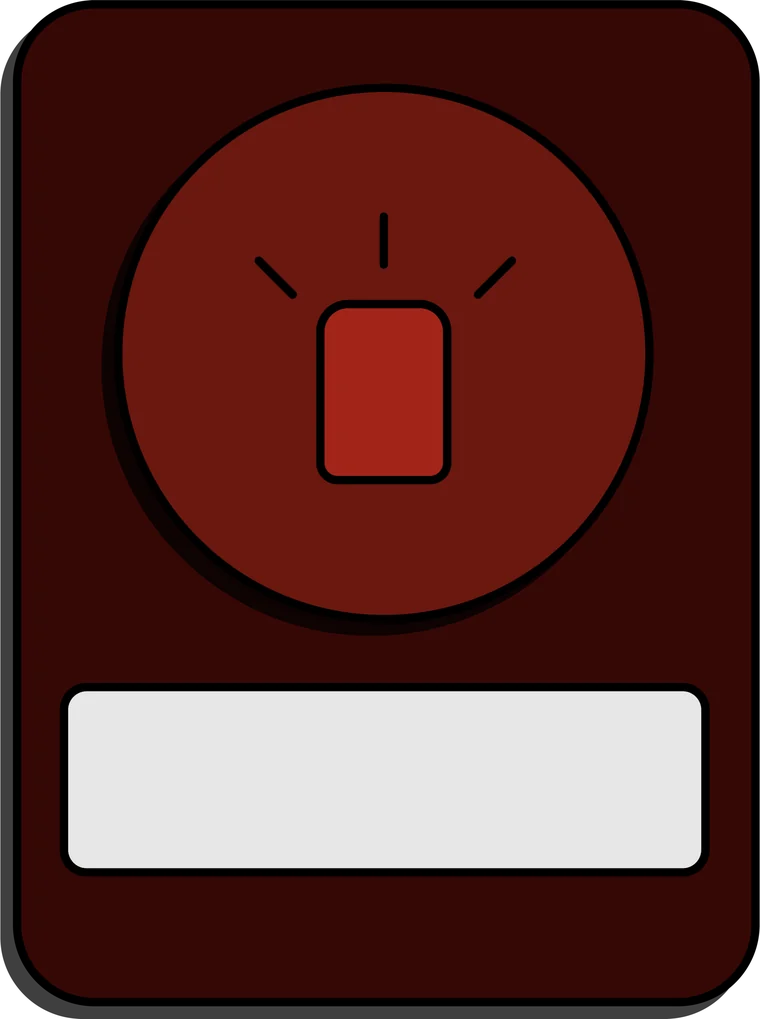 Player 1's alarm keypad