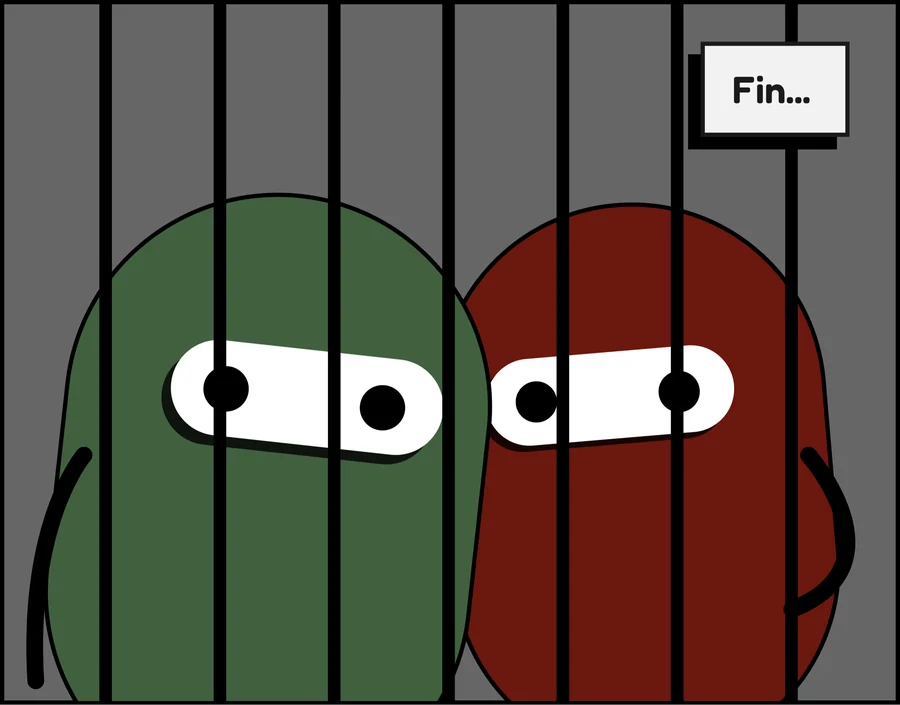 Fin: the two thieves behind bars