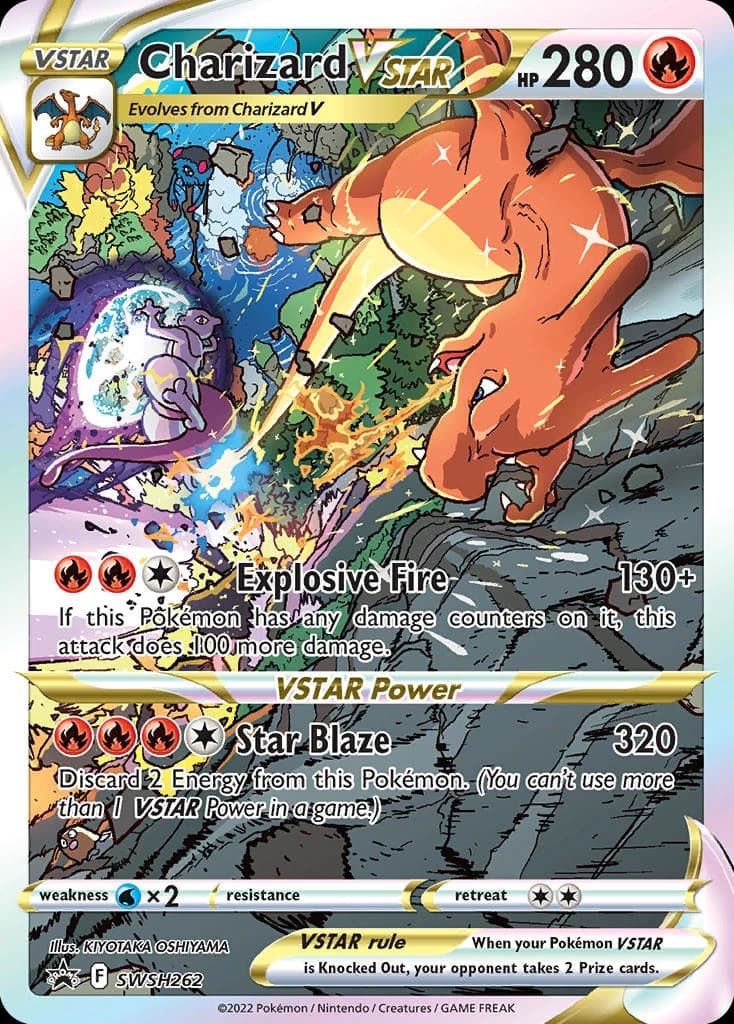 Charizard card base art
